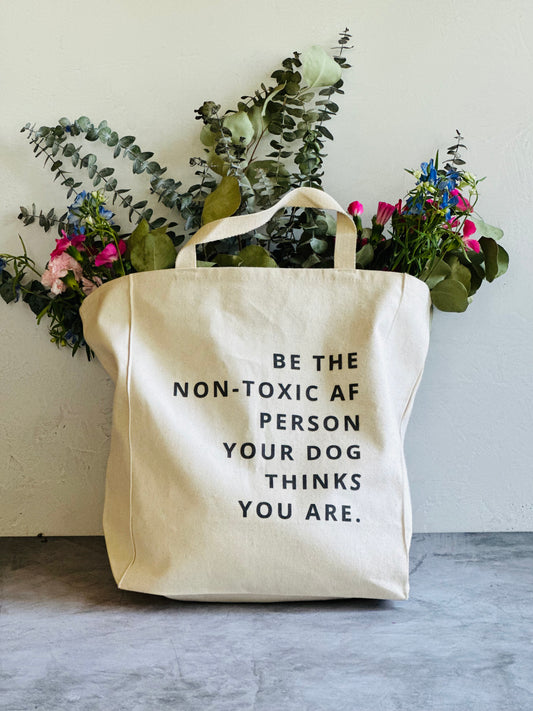 Non Toxic AF Dog Mom Tote